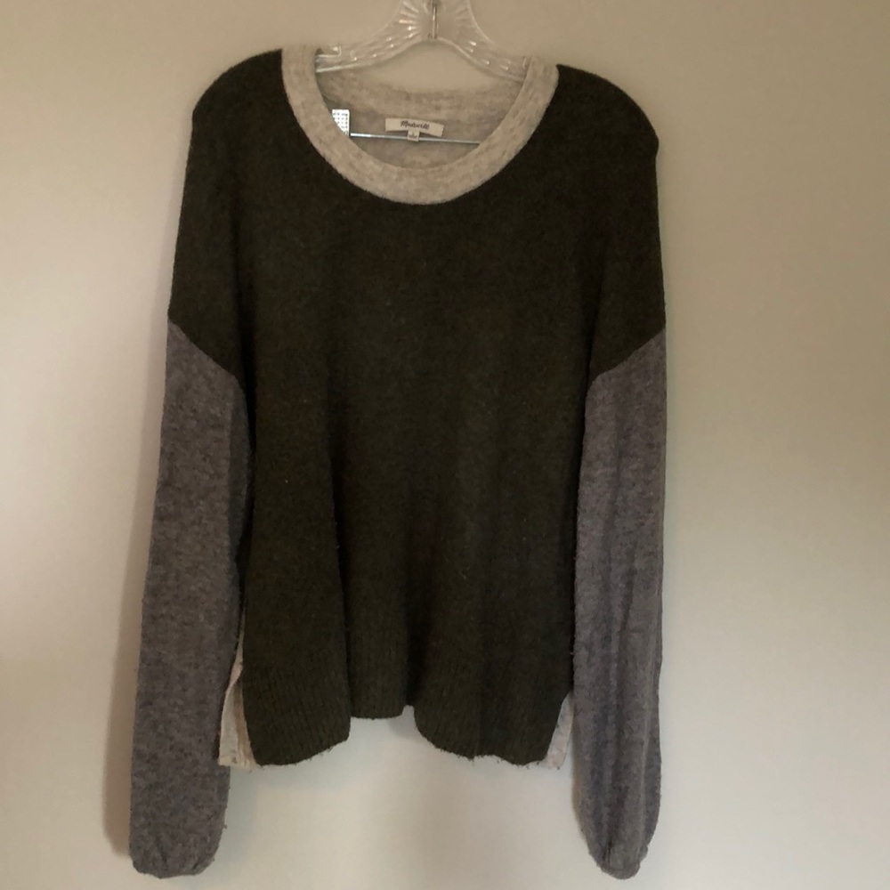 Madewell color blocked sweater